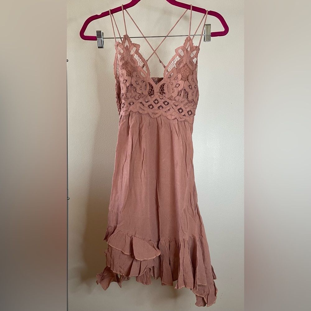 Free People Adelia Slip Dress “Rose” Size XS NWT - Picture 11 of 14